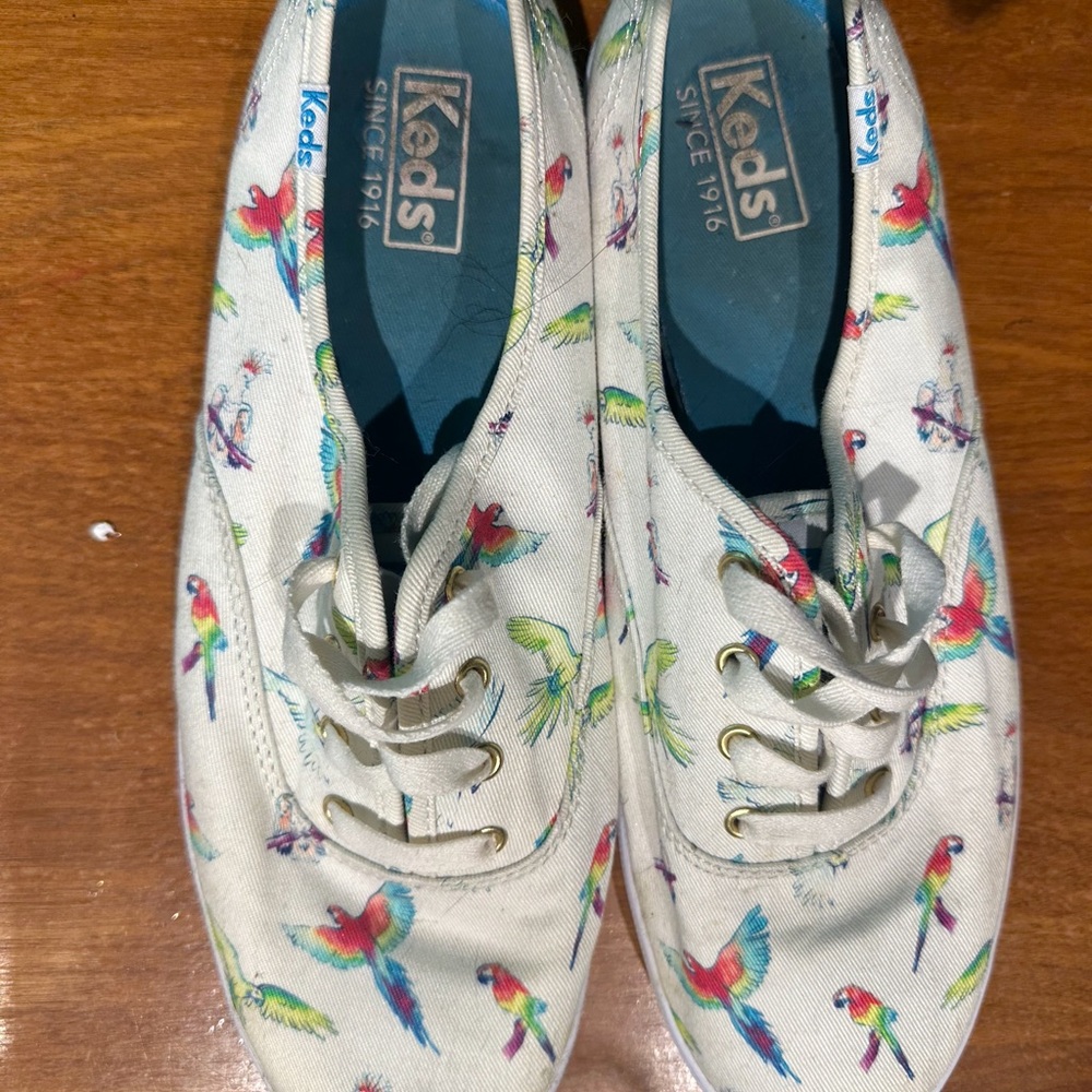 Keds Kids Colorful Parrot Sneakers - Cream